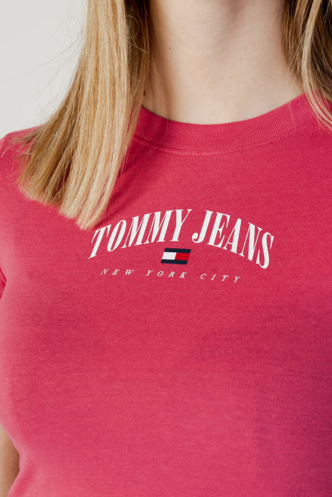 T-shirt Tommy Hilfiger Jeans tjw bby crp essentia Rosa