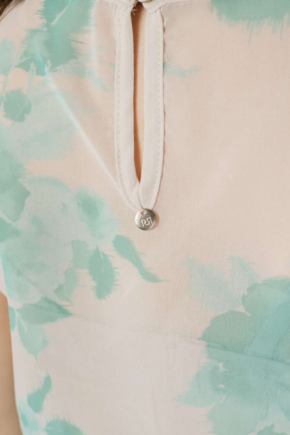 Blusa manica corta Rinascimento stampa floreale Tiffany - Foto 5