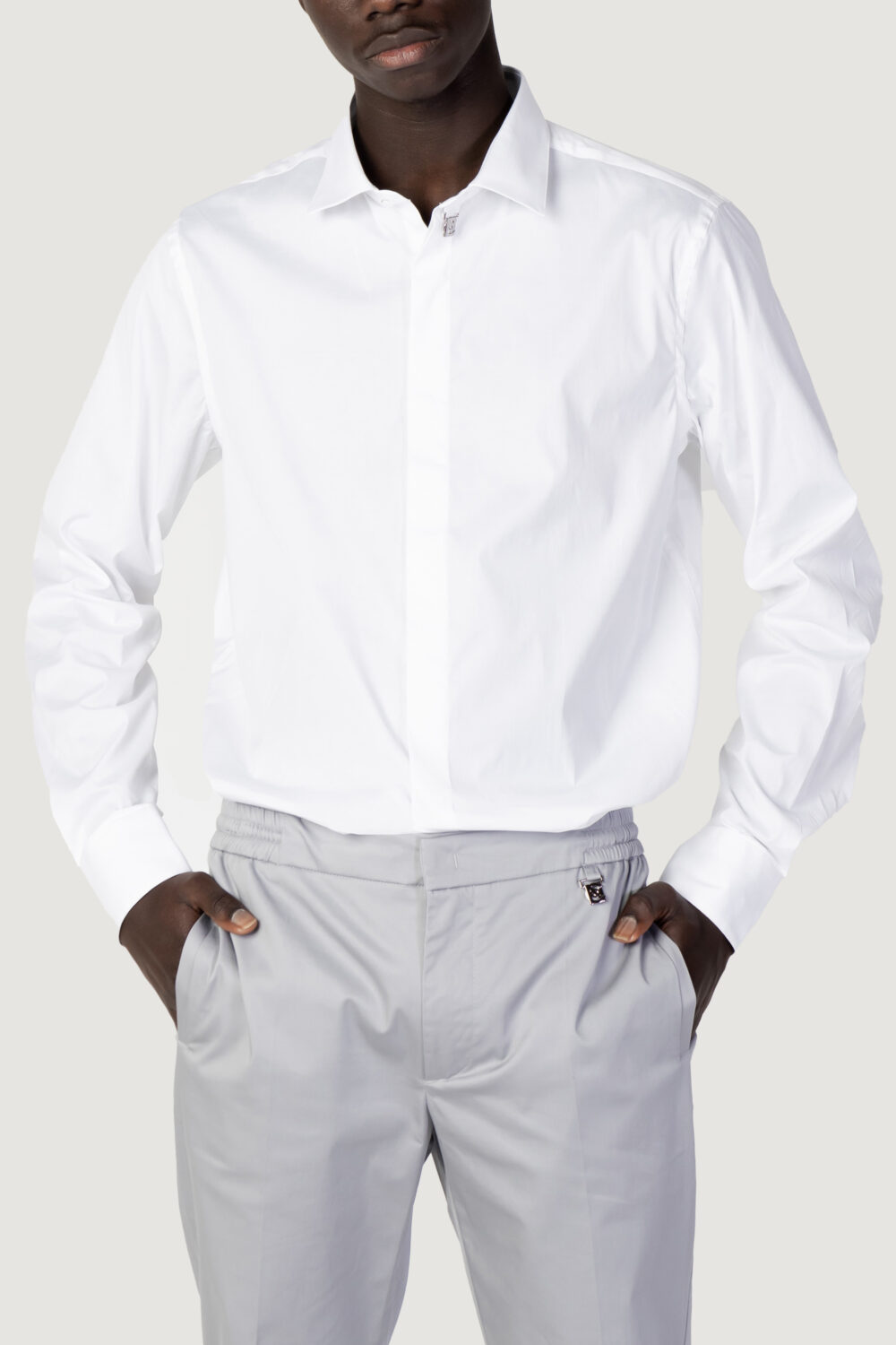 Camicia manica lunga COSTUME NATIONAL tinta unita Bianco - Foto 1