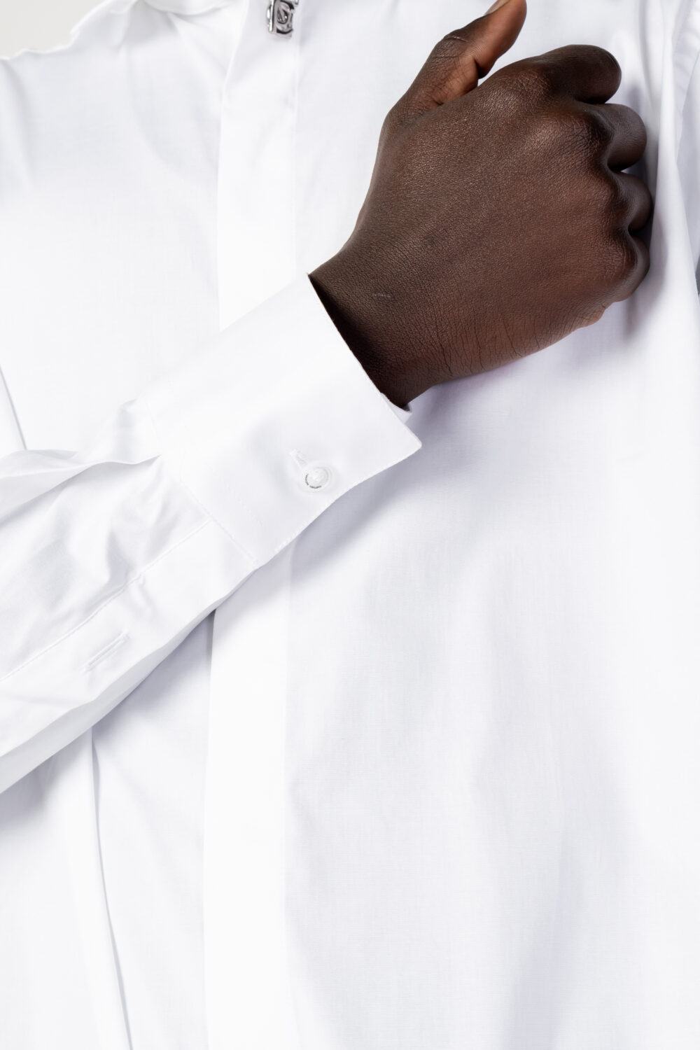 Camicia manica lunga COSTUME NATIONAL tinta unita Bianco - Foto 3