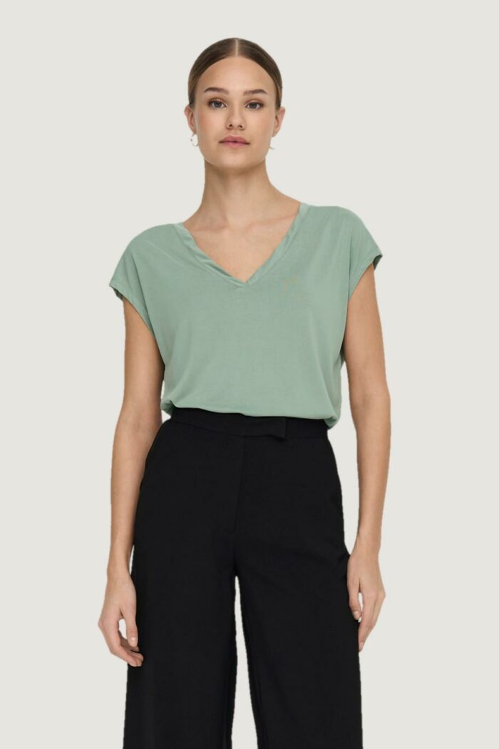 T-shirt Only onlfree s/s modal v-neck top jrs noos VERDE SALVIA