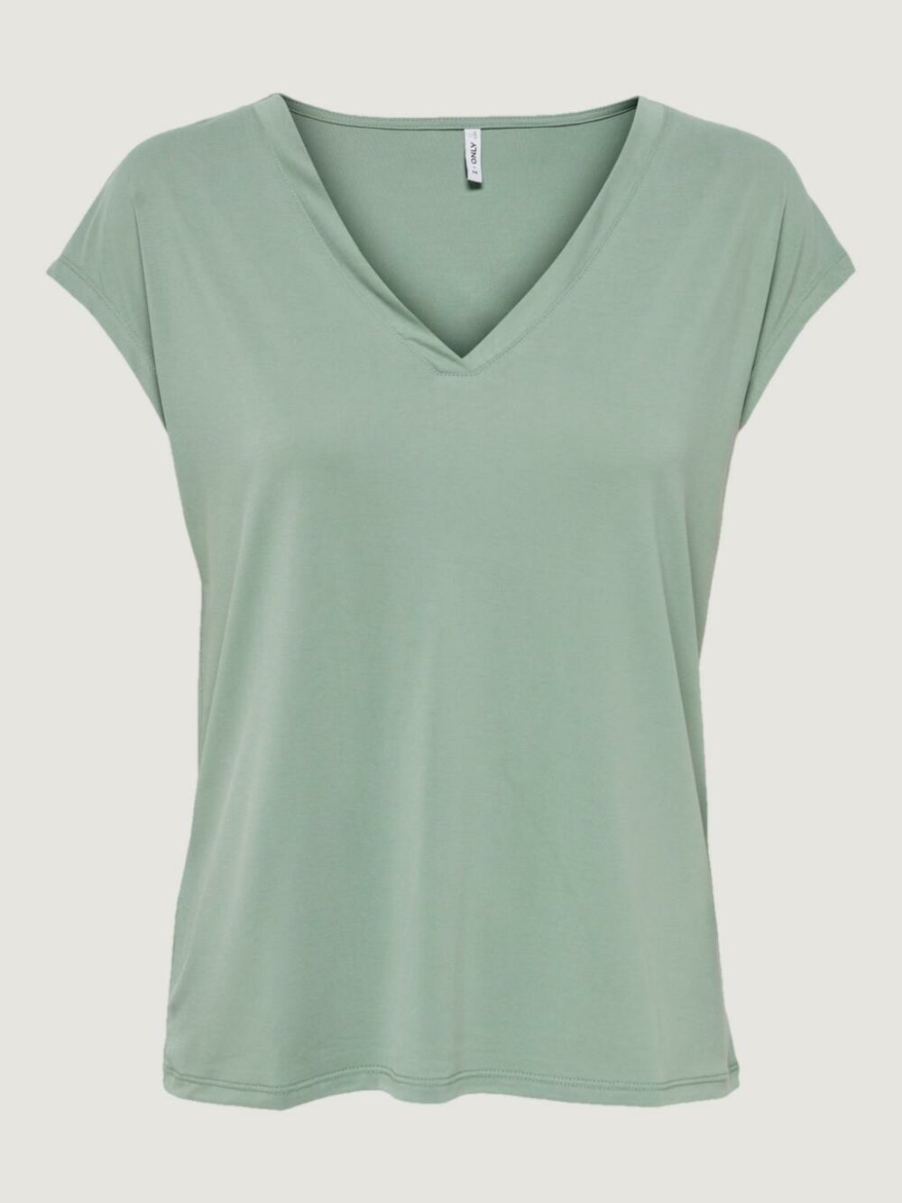 T-shirt Only onlfree s/s modal v-neck top jrs noos VERDE SALVIA - Foto 5