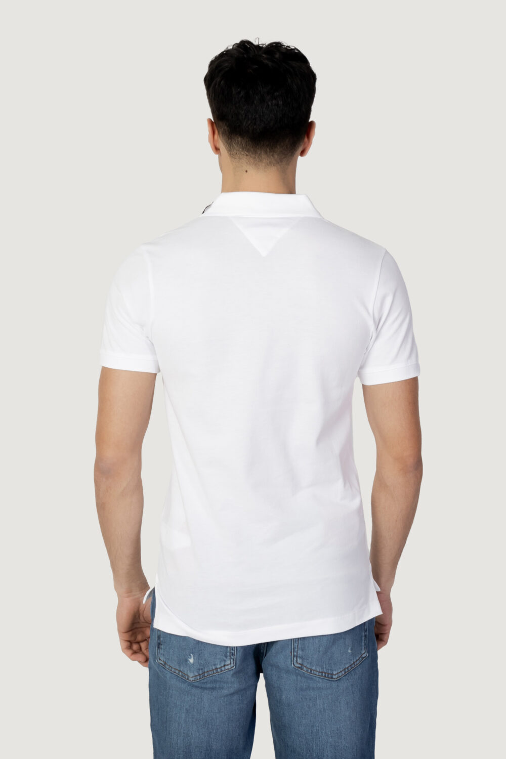 T-shirt Tommy Hilfiger Jeans tjm slim placket polo Bianco - Foto 3