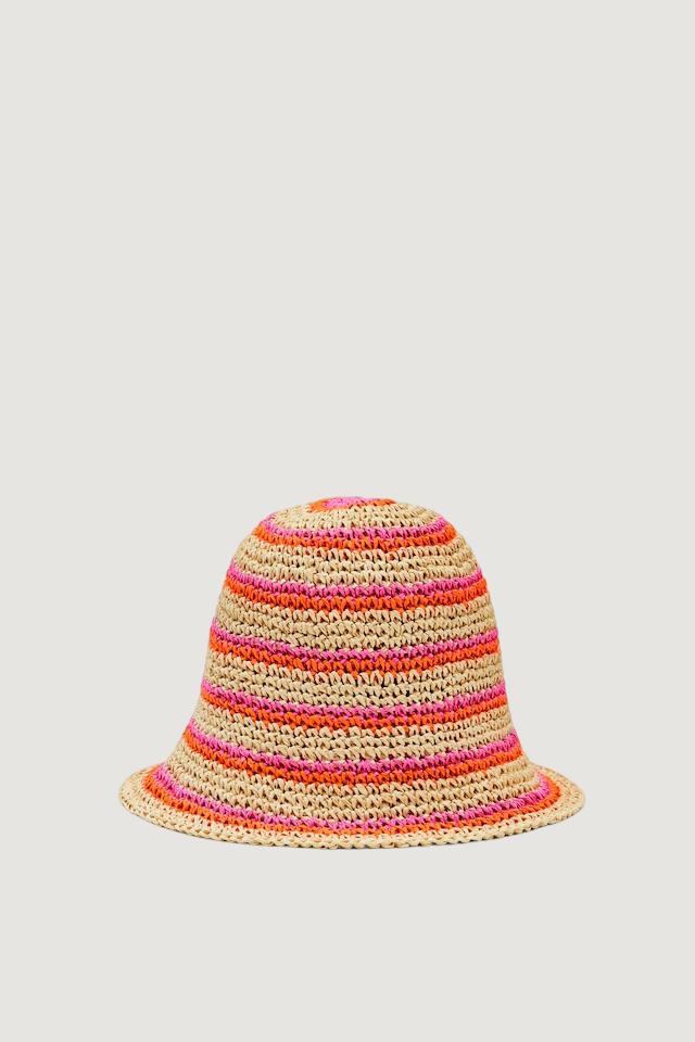 Berretto Desigual hat rafiapaper bucket Fuxia