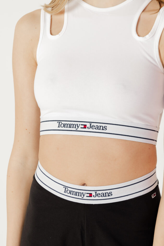 Canotta Tommy Hilfiger Jeans tjw logo wb bra top Bianco