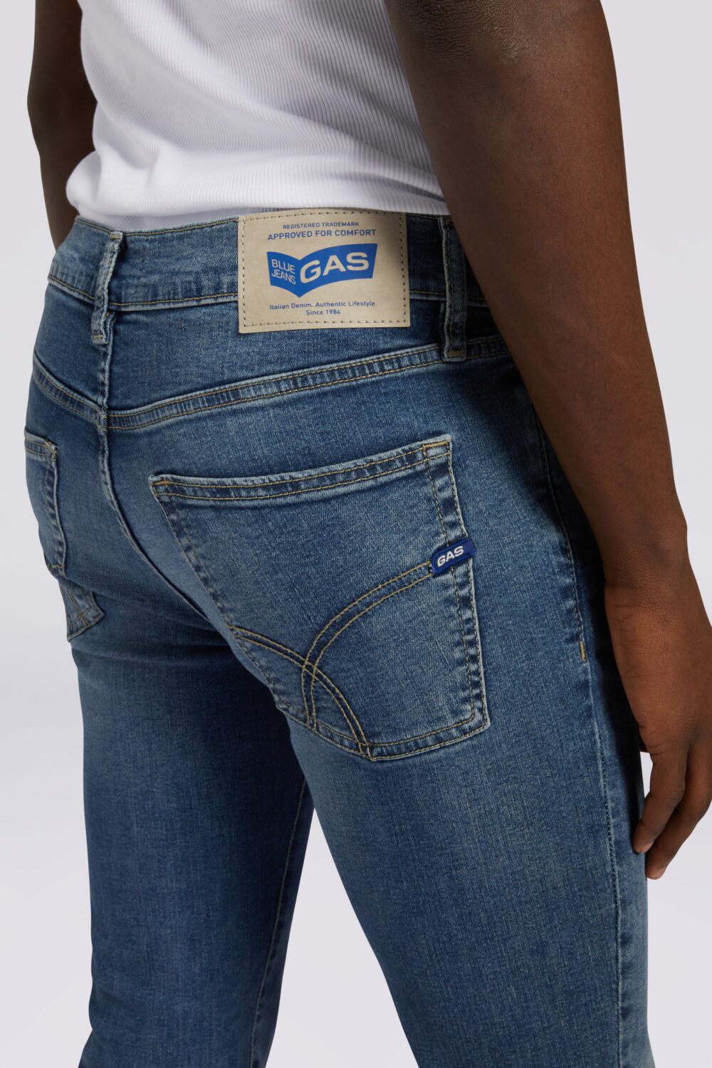 Jeans skinny GAS sax zip rev Denim - Foto 4