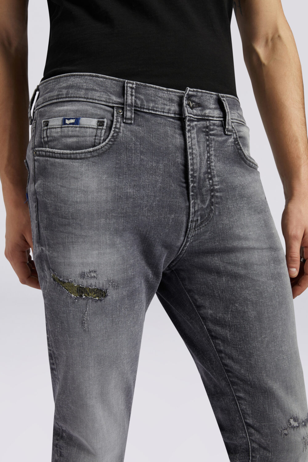 Jeans skinny GAS sax zip rev Grigio - Foto 2
