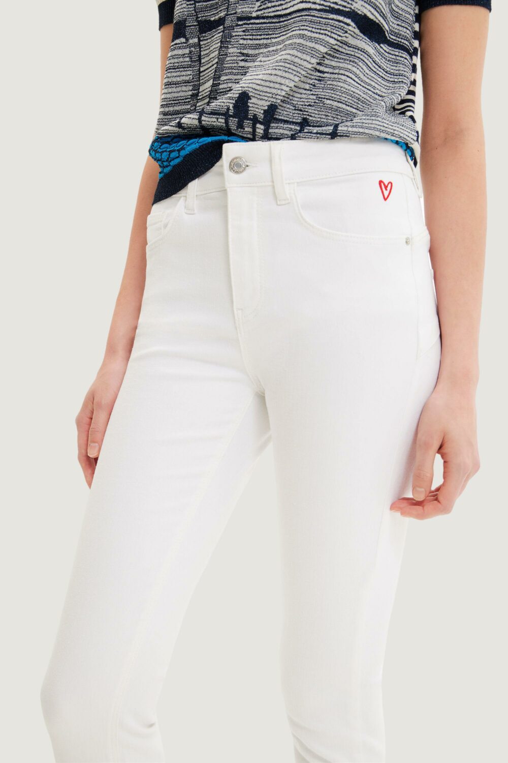 Jeans slim Desigual denim lia Bianco - Foto 2