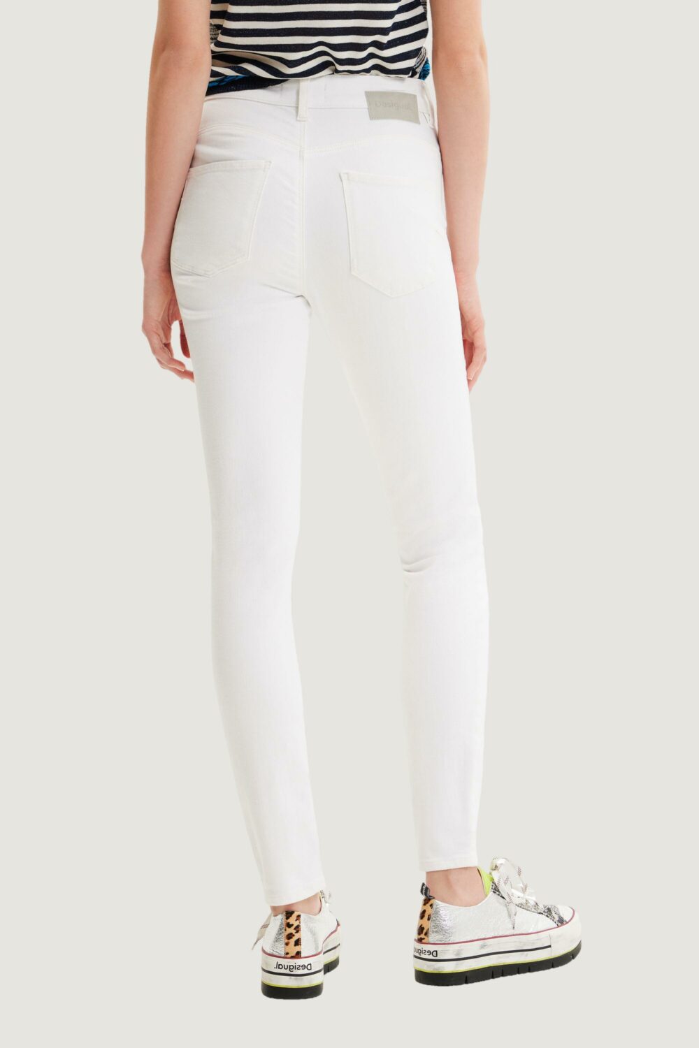 Jeans slim Desigual denim lia Bianco - Foto 3