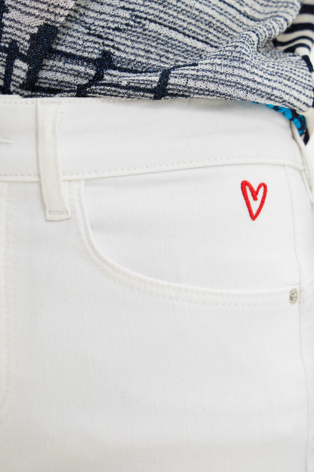 Jeans slim Desigual denim lia Bianco - Foto 4
