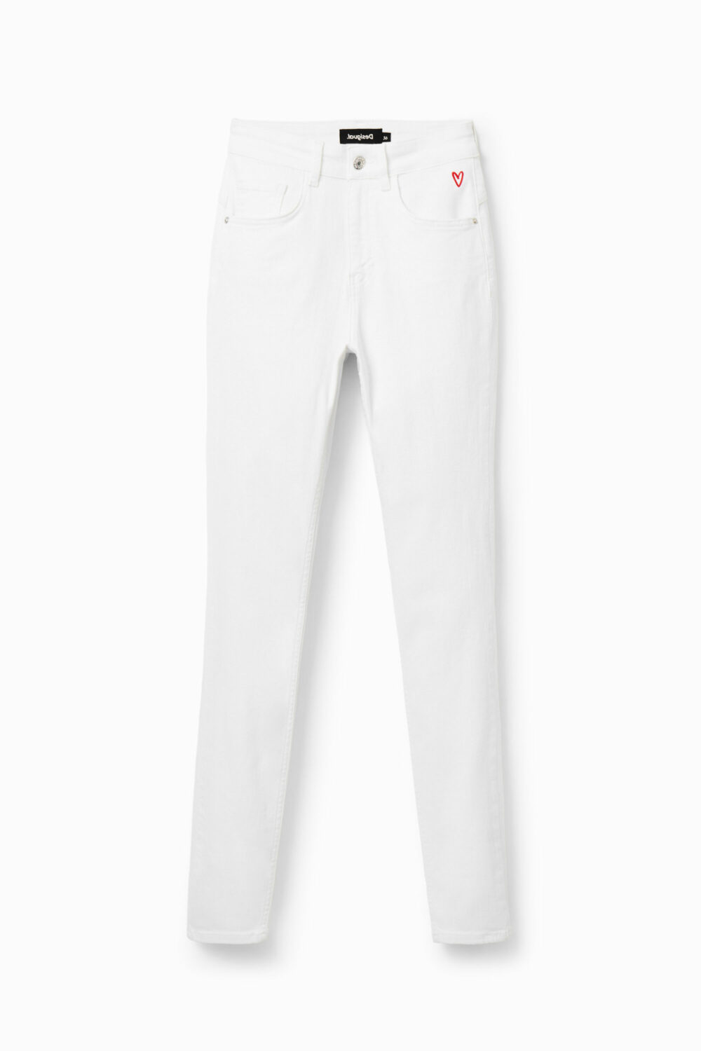 Jeans slim Desigual denim lia Bianco - Foto 5
