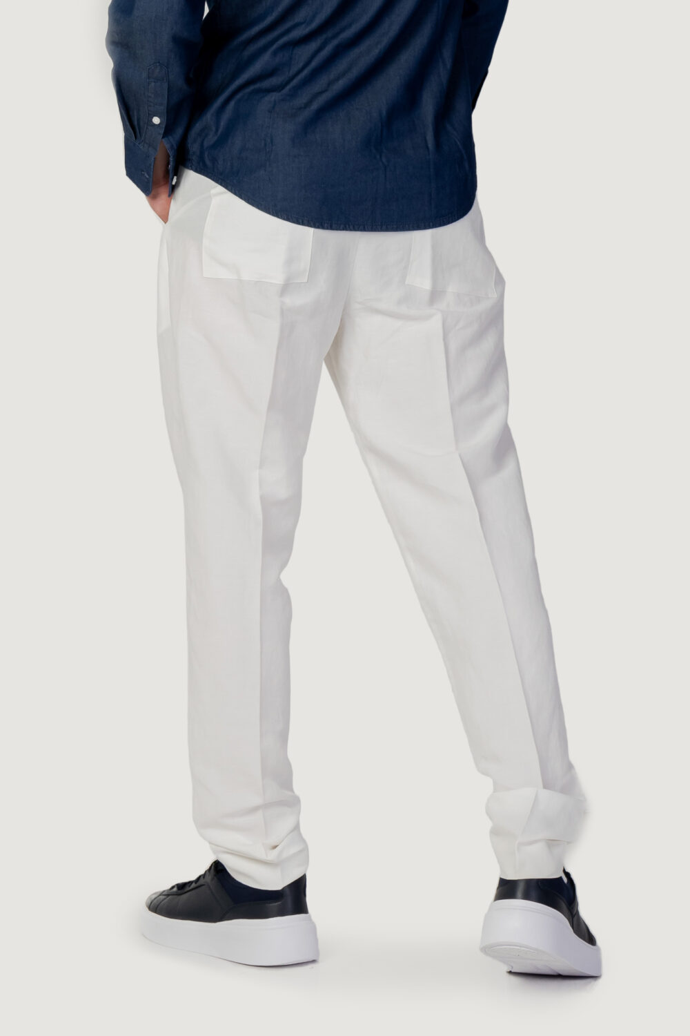 Pantaloni Liu-Jo lino dublin Bianco - Foto 3