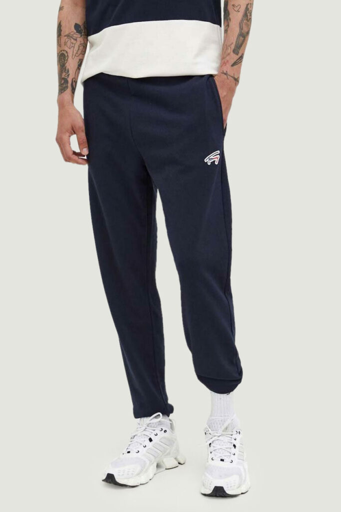 Pantaloni sportivi Tommy Hilfiger Jeans signature Blu