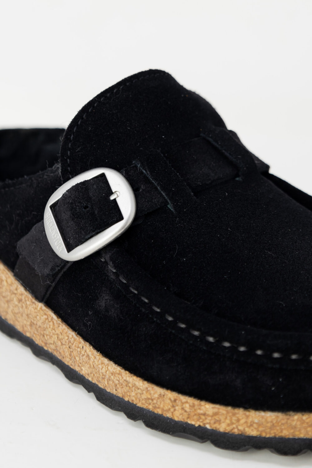 Pantofole BIRKENSTOCK buckley shearling suede leather Nero - Foto 2