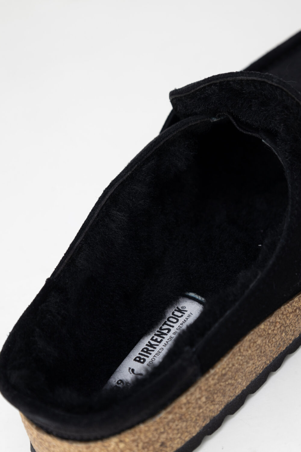 Pantofole BIRKENSTOCK buckley shearling suede leather Nero - Foto 4