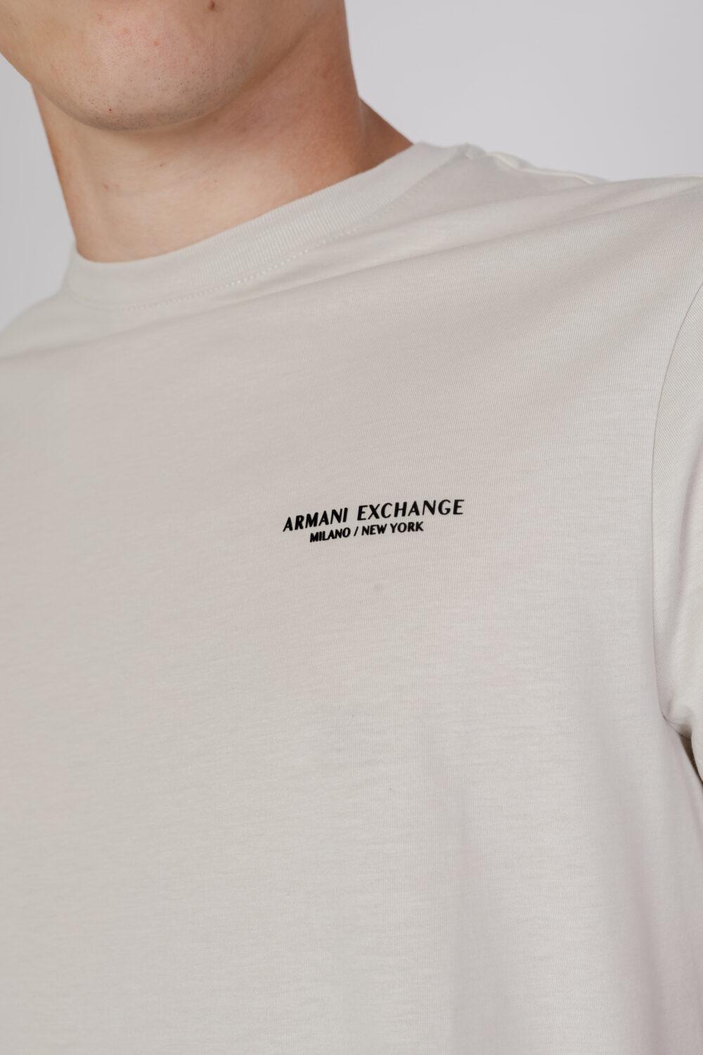 T-shirt Armani Exchange tinta unita Beige - Foto 2