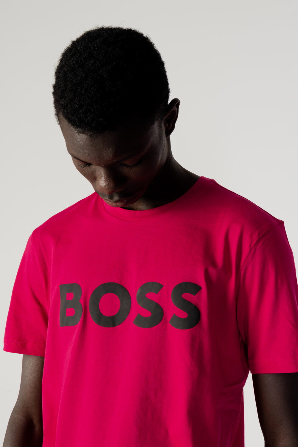 T-shirt Boss jersey thinking 1 Magenta - Foto 2