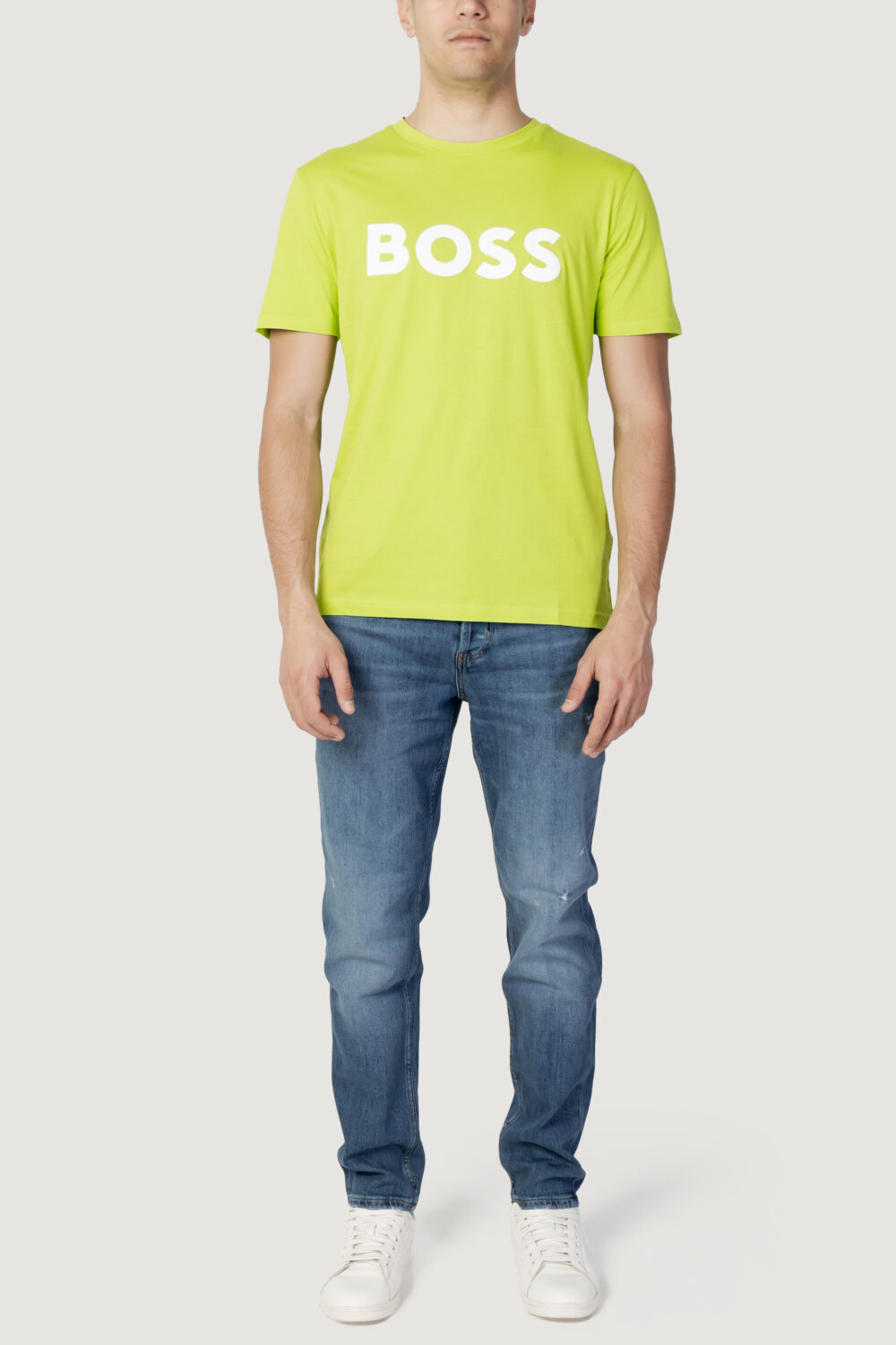 T-shirt Boss jersey thinking 1 Verde flavour - Foto 3