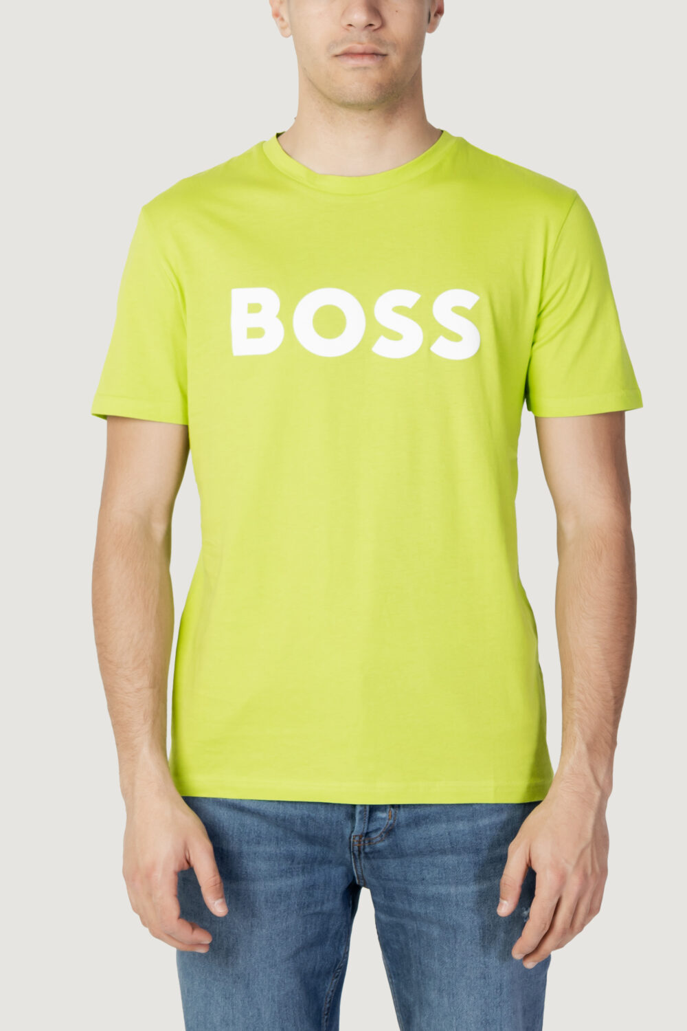 T-shirt Boss jersey thinking 1 Verde flavour - Foto 5