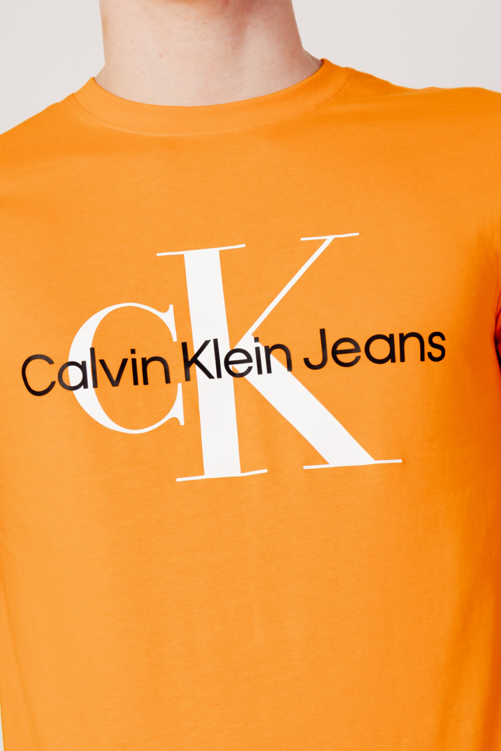 T-shirt Calvin Klein Jeans seasonal monologo te j30j3208060k6 Arancione - Foto 2