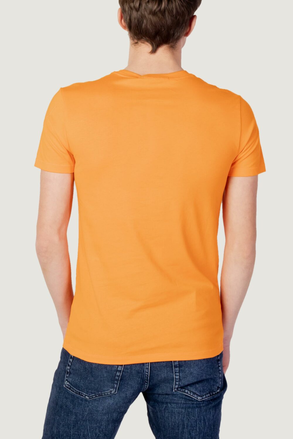 T-shirt Calvin Klein Jeans seasonal monologo te j30j3208060k6 Arancione - Foto 3