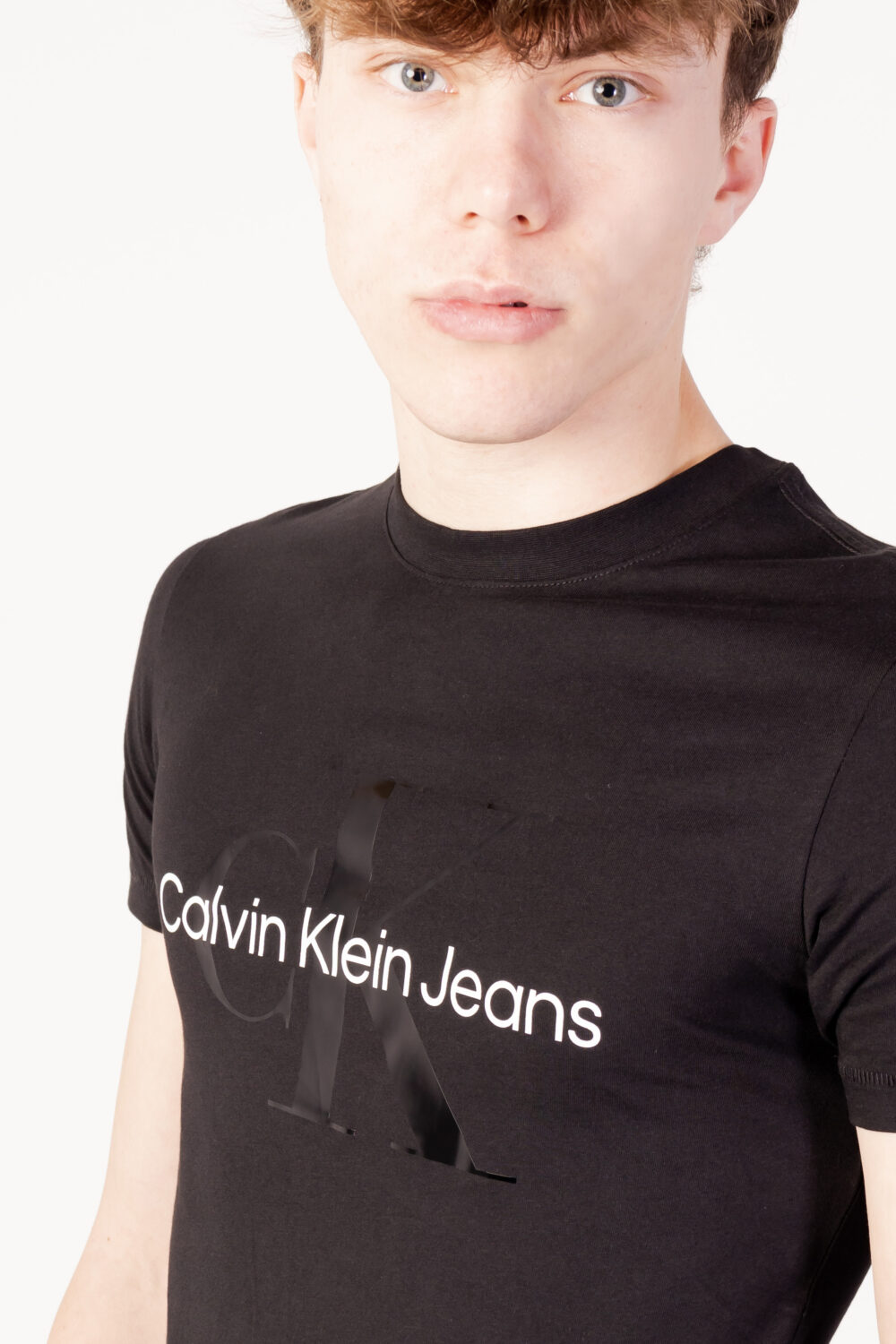 T-shirt Calvin Klein Jeans seasonal monologo te j30j3208060k6 Nero - Foto 2