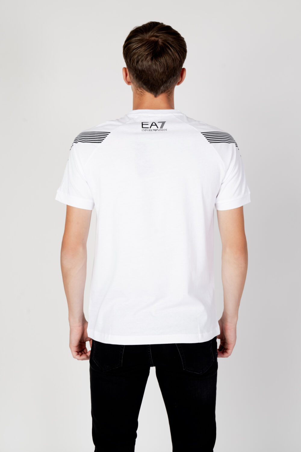 T-shirt EA7 logo numerico Bianco - Foto 4