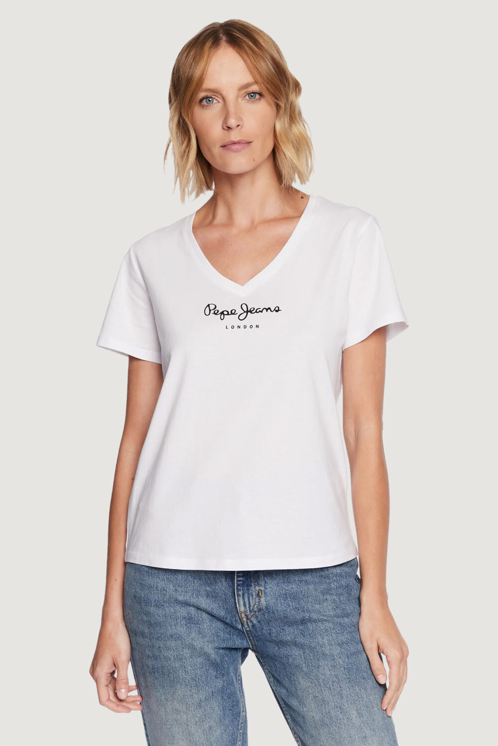 T-shirt Pepe Jeans wendy v neck Bianco - Foto 1