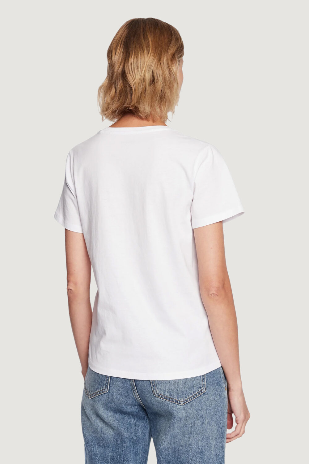 T-shirt Pepe Jeans wendy v neck Bianco - Foto 4