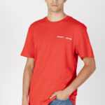 T-shirt Tommy Hilfiger Jeans tjm clsc linear ches Rosso - Foto 1