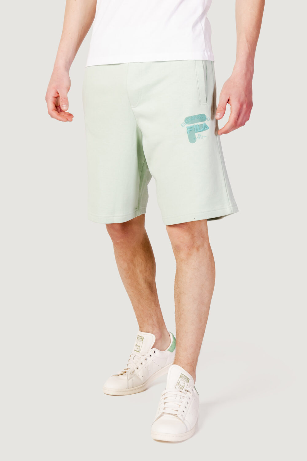 Bermuda Fila baiern oversized sweat shorts Verde - Foto 1