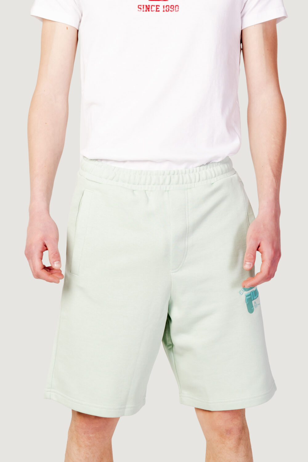 Bermuda Fila baiern oversized sweat shorts Verde - Foto 4