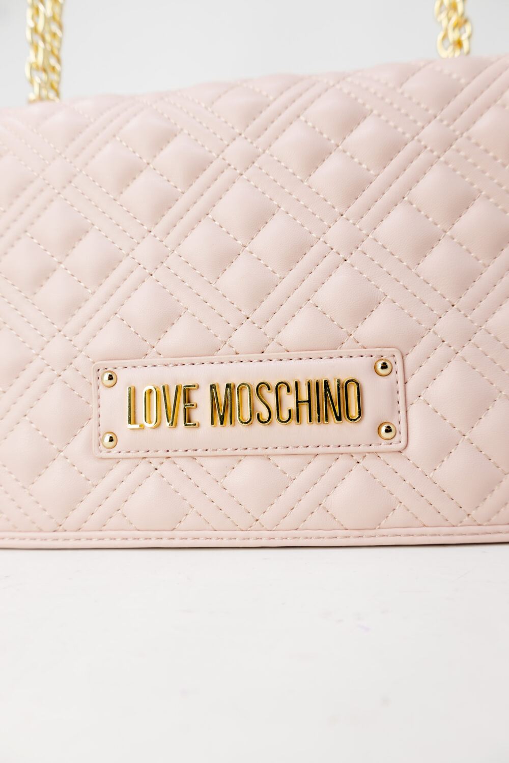 Borsa Love Moschino quilted pu Rosa Cipria - Foto 2