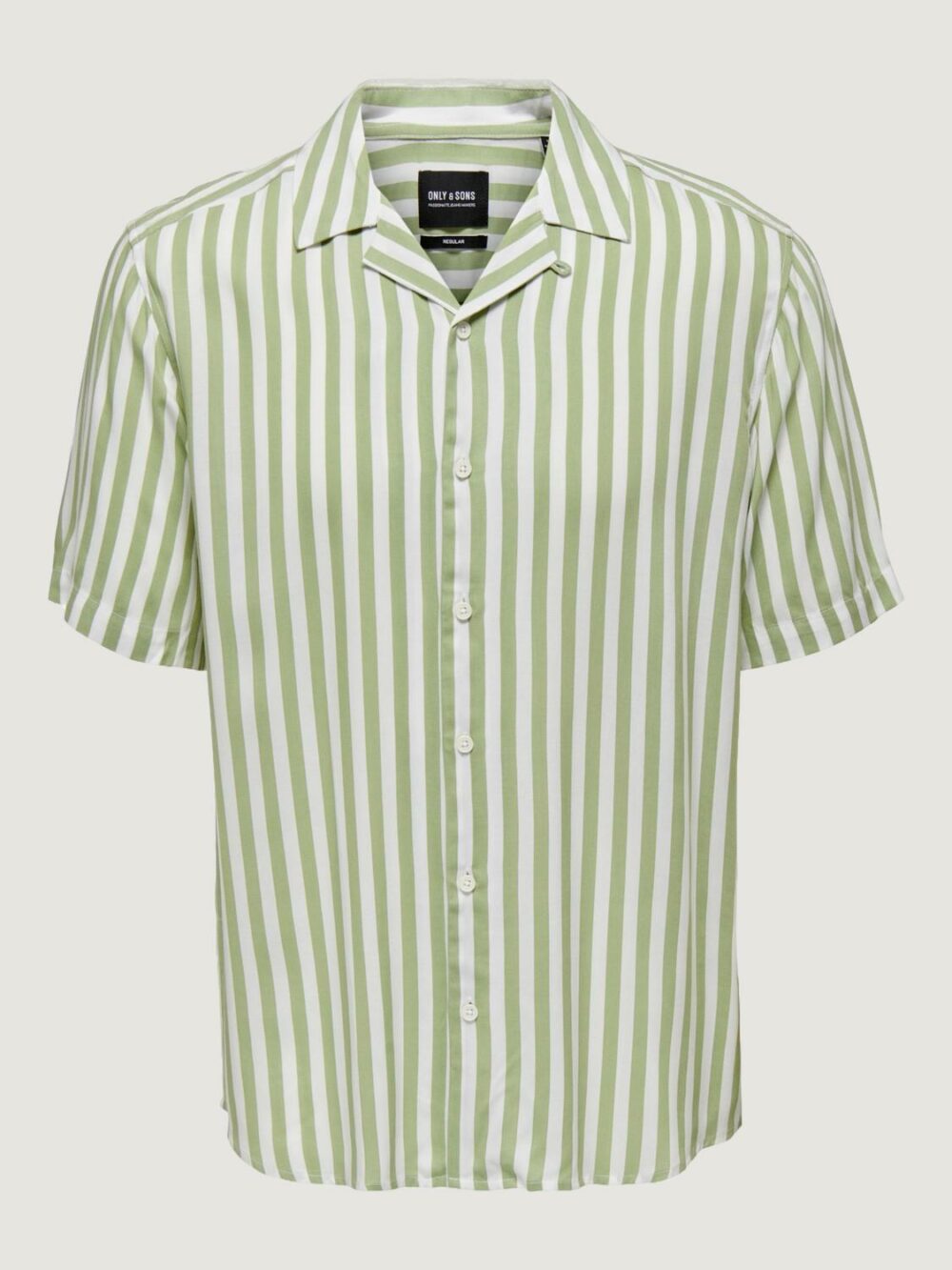 Camicia manica corta Only & Sons onswayne life ss viscose shirt noos Verde - Foto 4