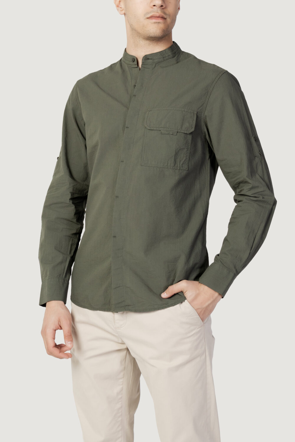 Camicia manica lunga Antony Morato regular fit Verde Oliva - Foto 1