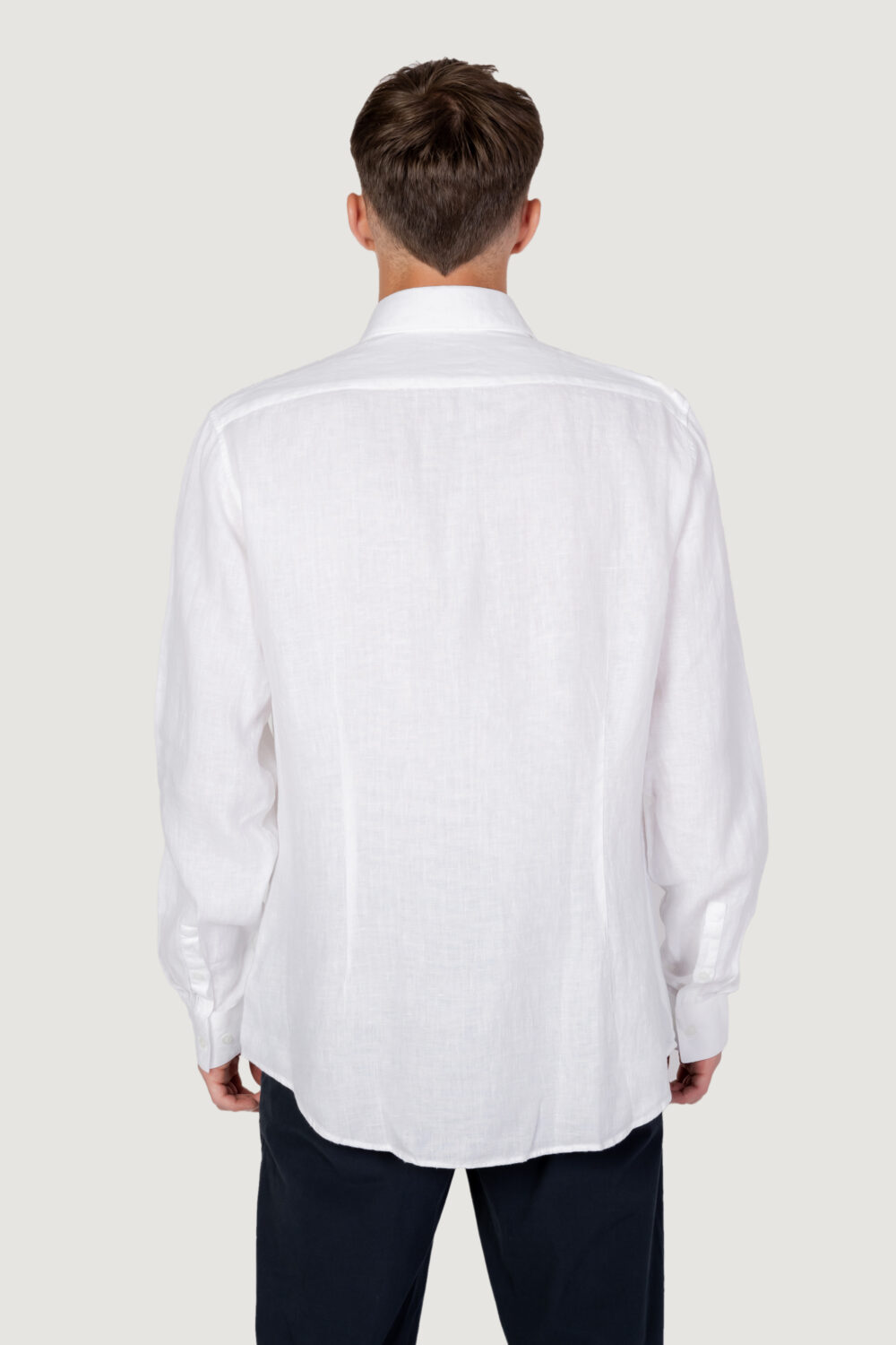 Camicia manica lunga Calvin Klein linen solid slim Bianco - Foto 7