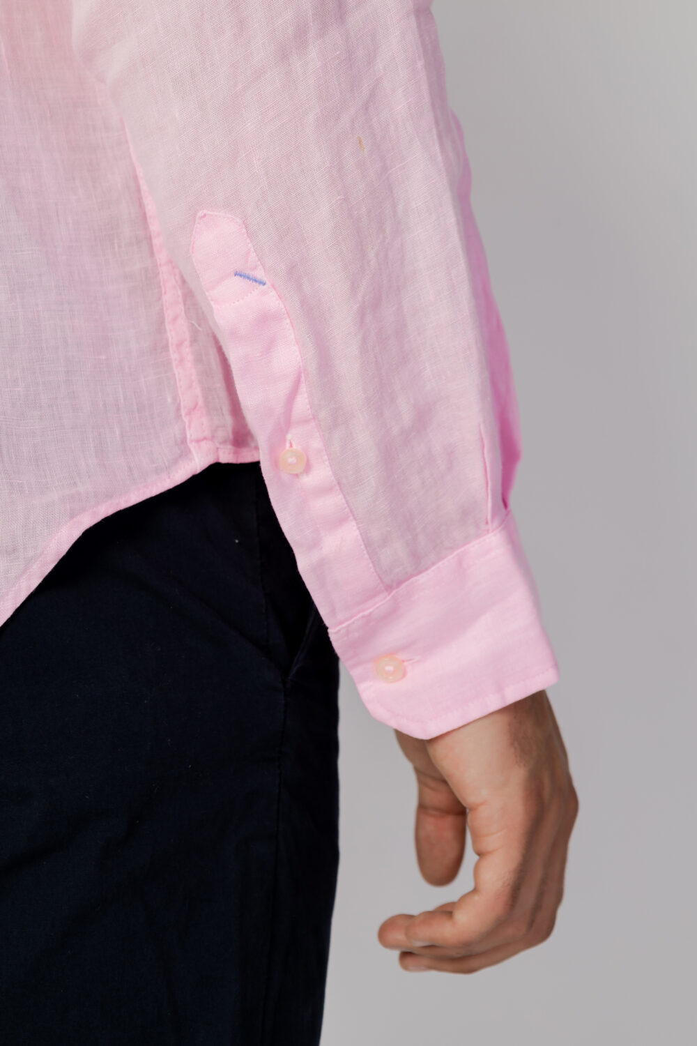 Camicia manica lunga U.S. Polo Assn. tinta unita Rosa - Foto 4