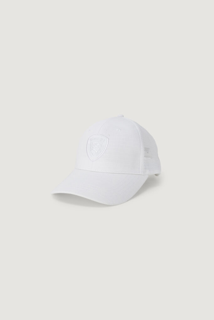 Cappello con visiera Blauer. logo Bianco