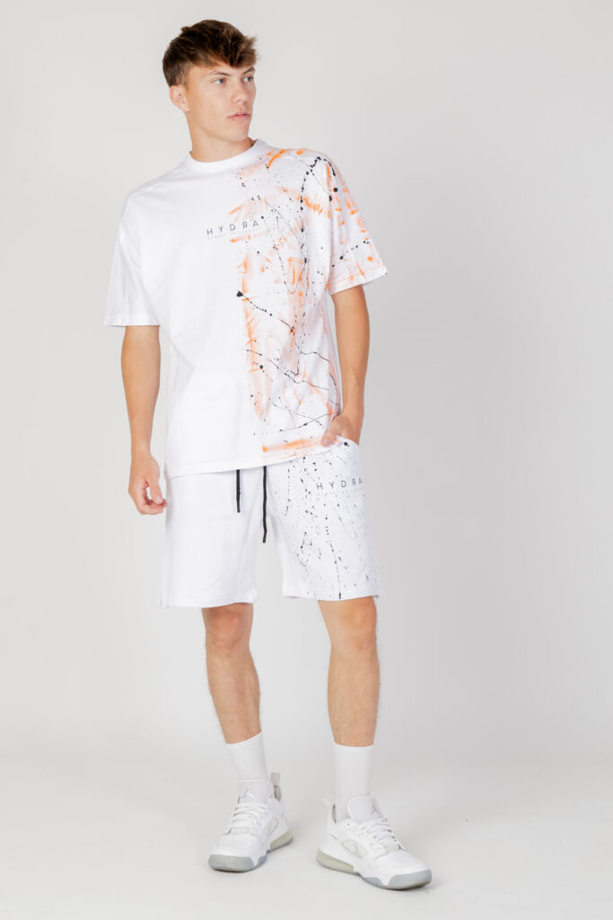 Completo corto tuta Hydra Clothing paint-concept Bianco