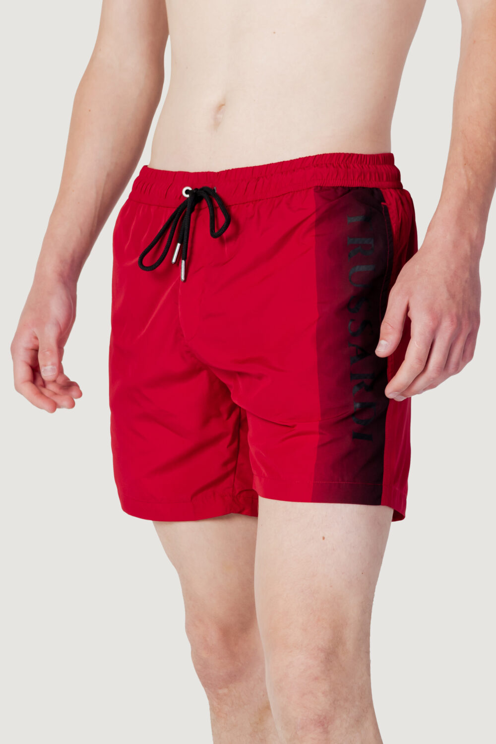Costume da bagno Trussardi Beachwear logo laterale Rosso - Foto 1