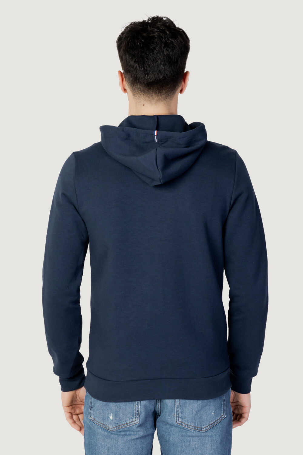 Felpa con cappuccio LE COQ SPORTIF ess fz hoody n°4 Blu marine - Foto 3