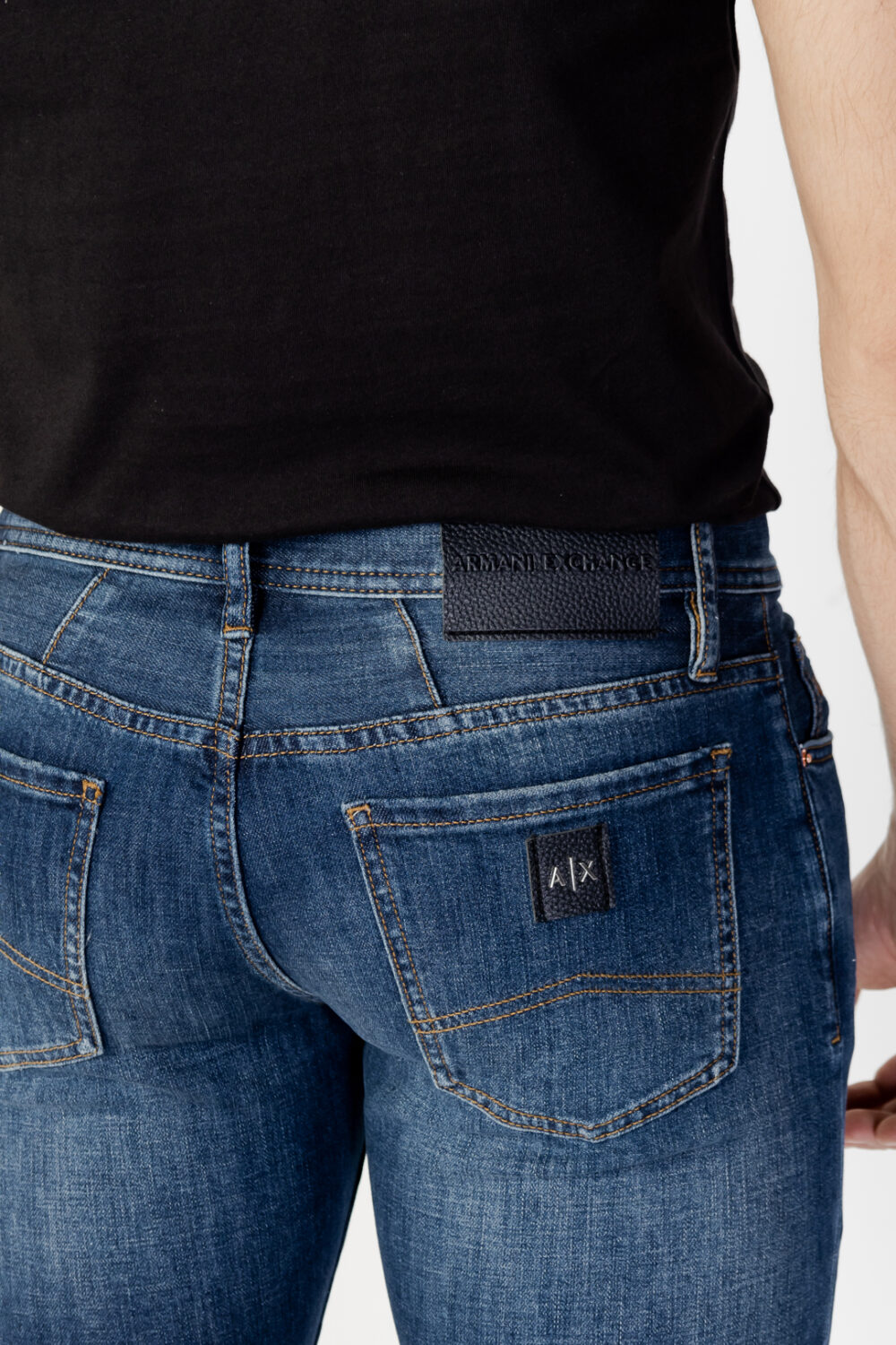 Jeans skinny Armani Exchange tinta unita Indigo - Foto 4