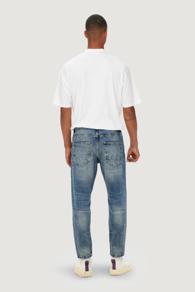 Jeans slim Only & Sons onsavi beam tap crop Denim