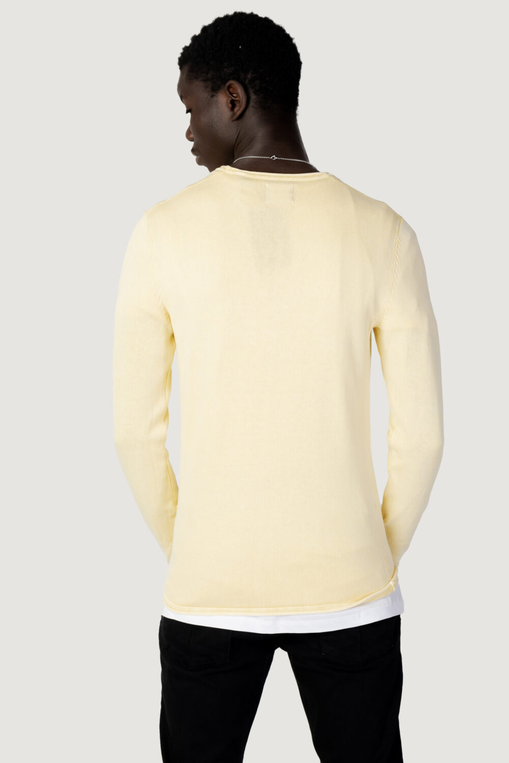 Maglia Only & Sons onsgarson 12 wash crew knit noos Giallo - Foto 4