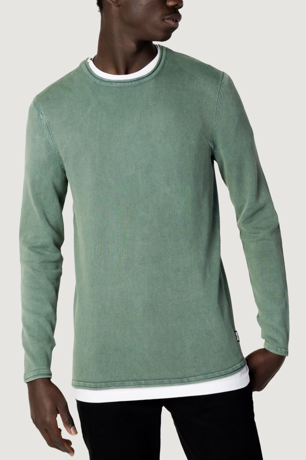 Maglia Only & Sons onsgarson 12 wash crew knit noos Verde - Foto 1