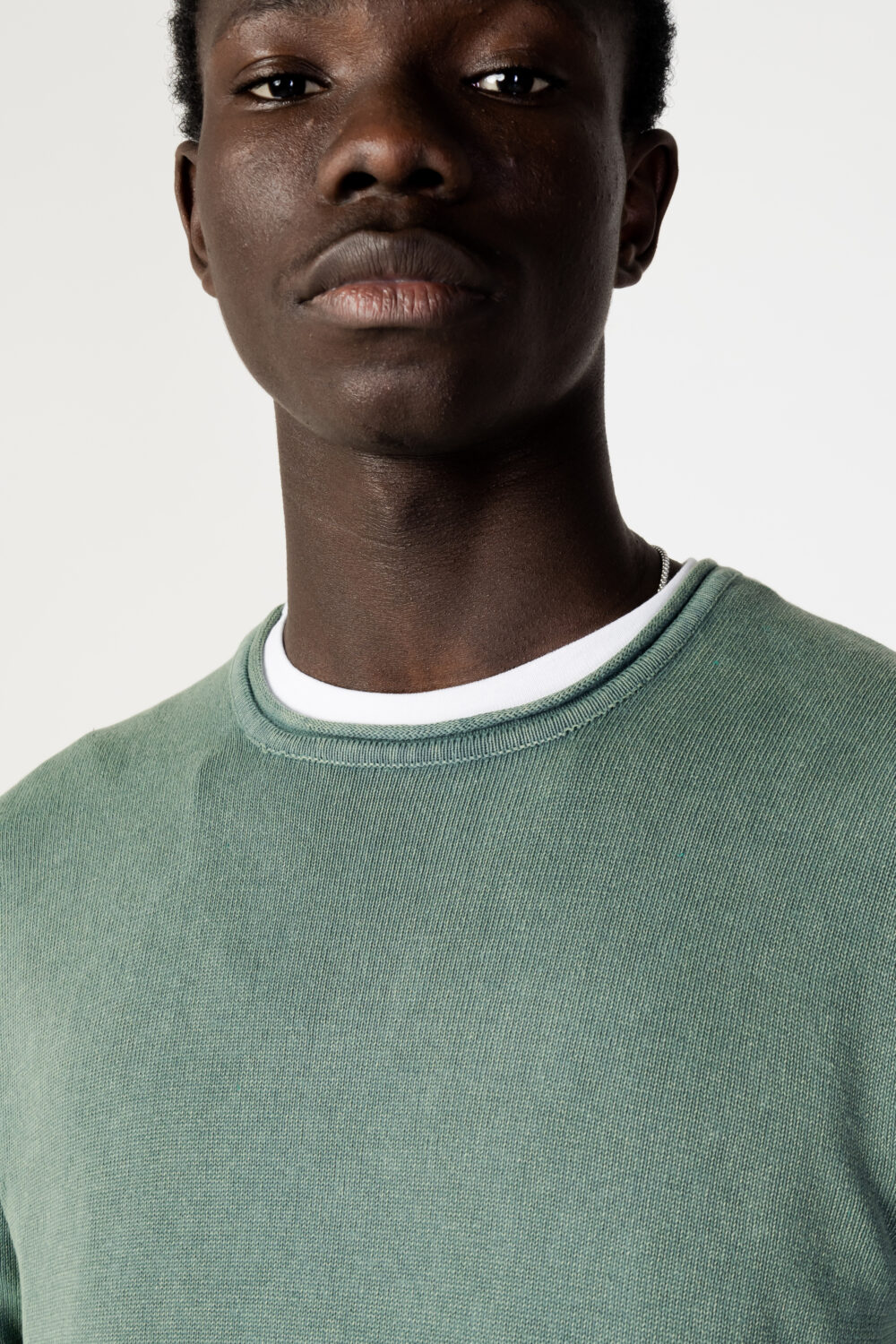 Maglia Only & Sons onsgarson 12 wash crew knit noos Verde - Foto 3
