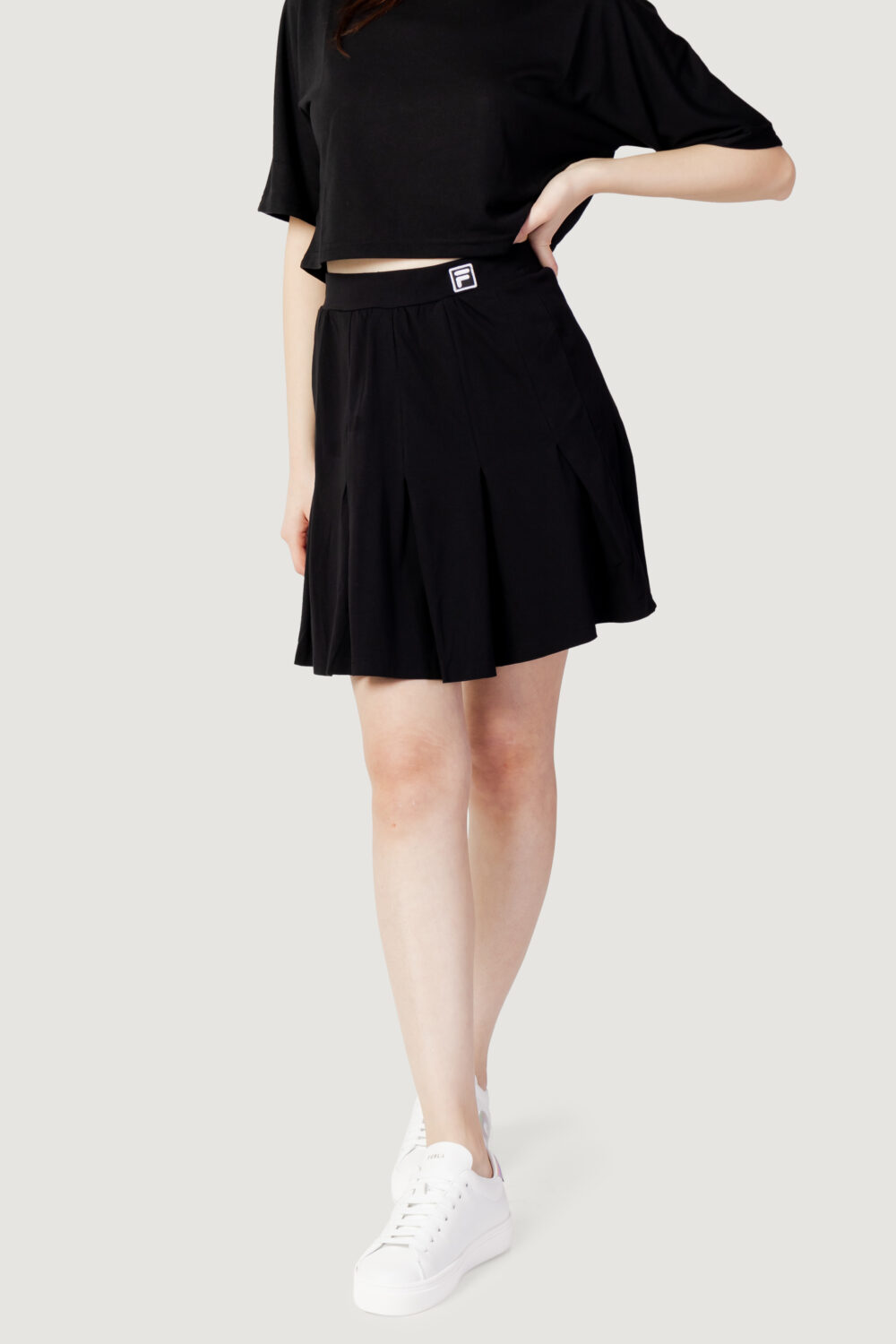 Minigonna Fila bellingham short pleated skirt Nero - Foto 1
