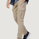Pantaloni Borghese cargo long twill stretch regular fit Beige - Foto 1