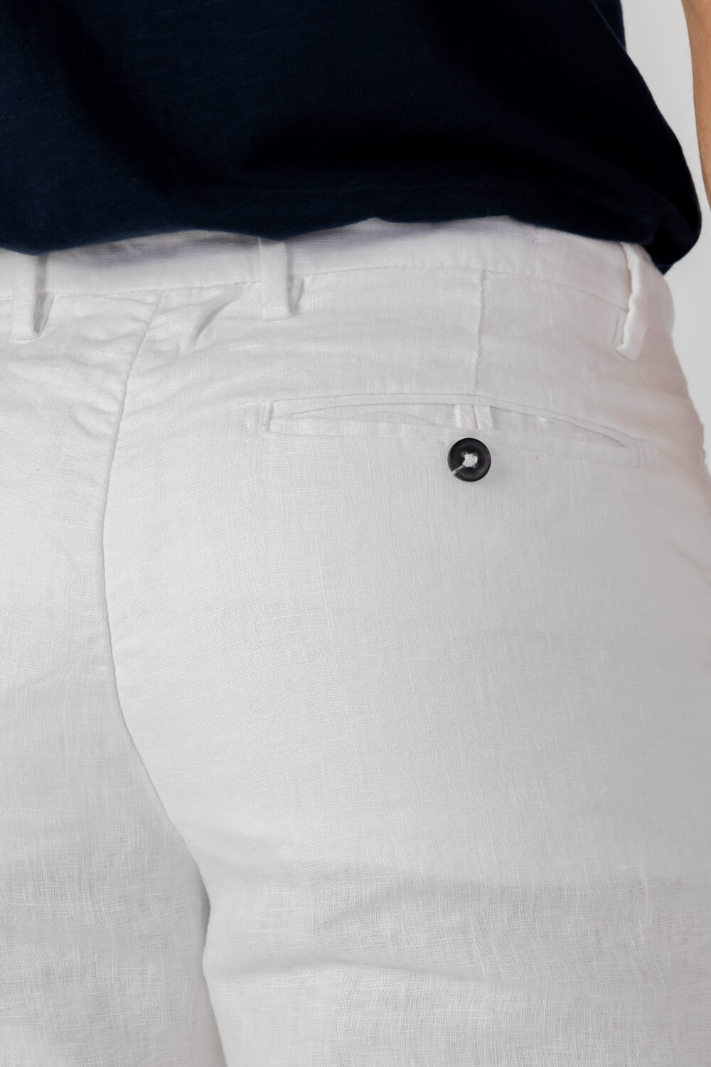 Pantaloni Borghese pantalaccio lino regular fit Bianco - Foto 5