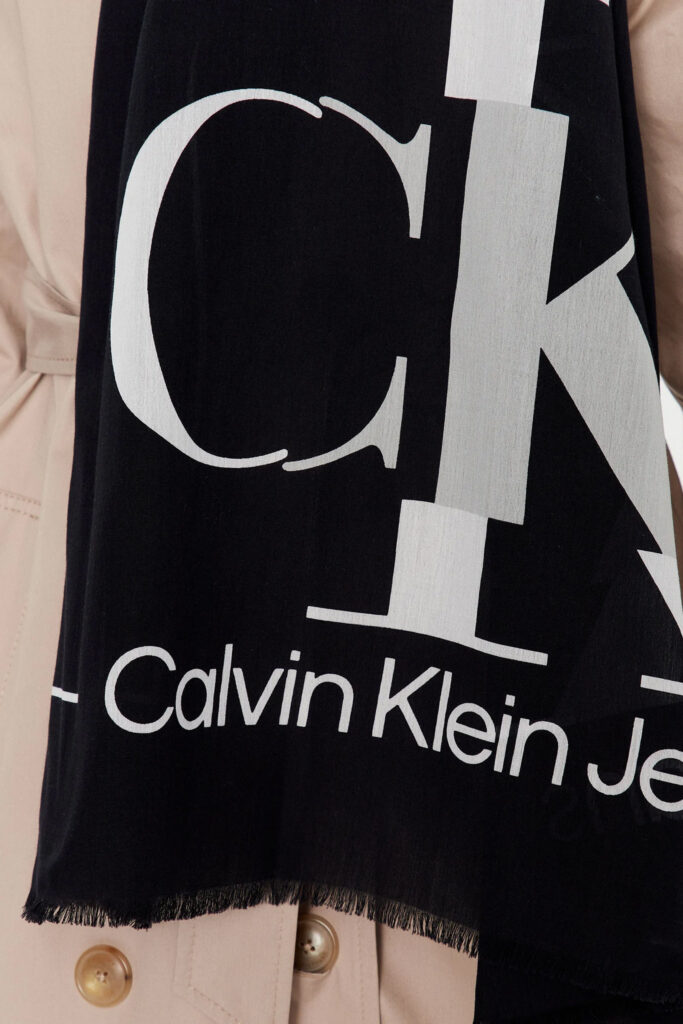 Pashmina Calvin Klein Jeans stole 70×180 Nero